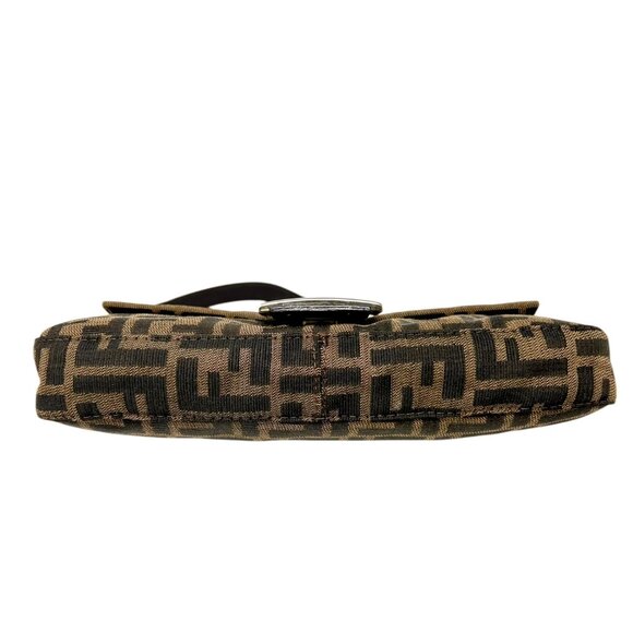 FENDI Vintage Zucca Mamma Baguette Shoulder Bag FF Logo Monogram Brown [105690] - Picture 7 of 13